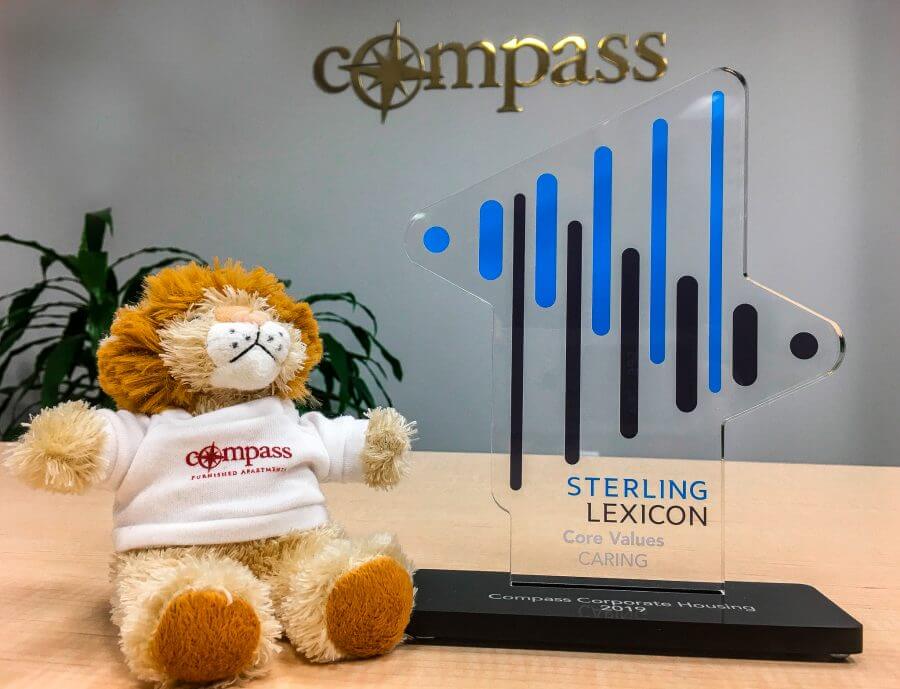 Compass Furnished Apartments Honored with 2019 Supplier Award From Sterling Lexicon