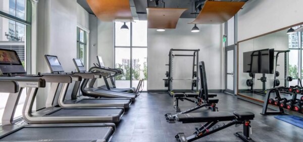 Fitness Gym at Solitair | Compass Furnished Apartments