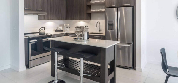 Kitchen at Solitair Brickell – Compass Furnished Apartments