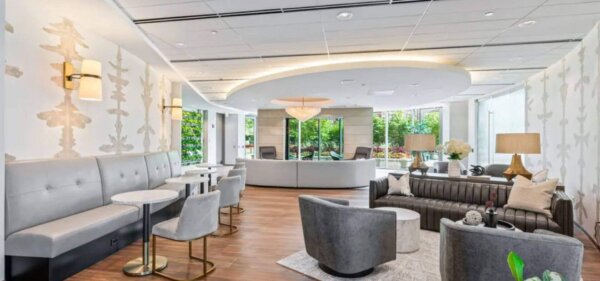 Lobby Lounge at Hubbard Place, a Compass Furnished Apartments property