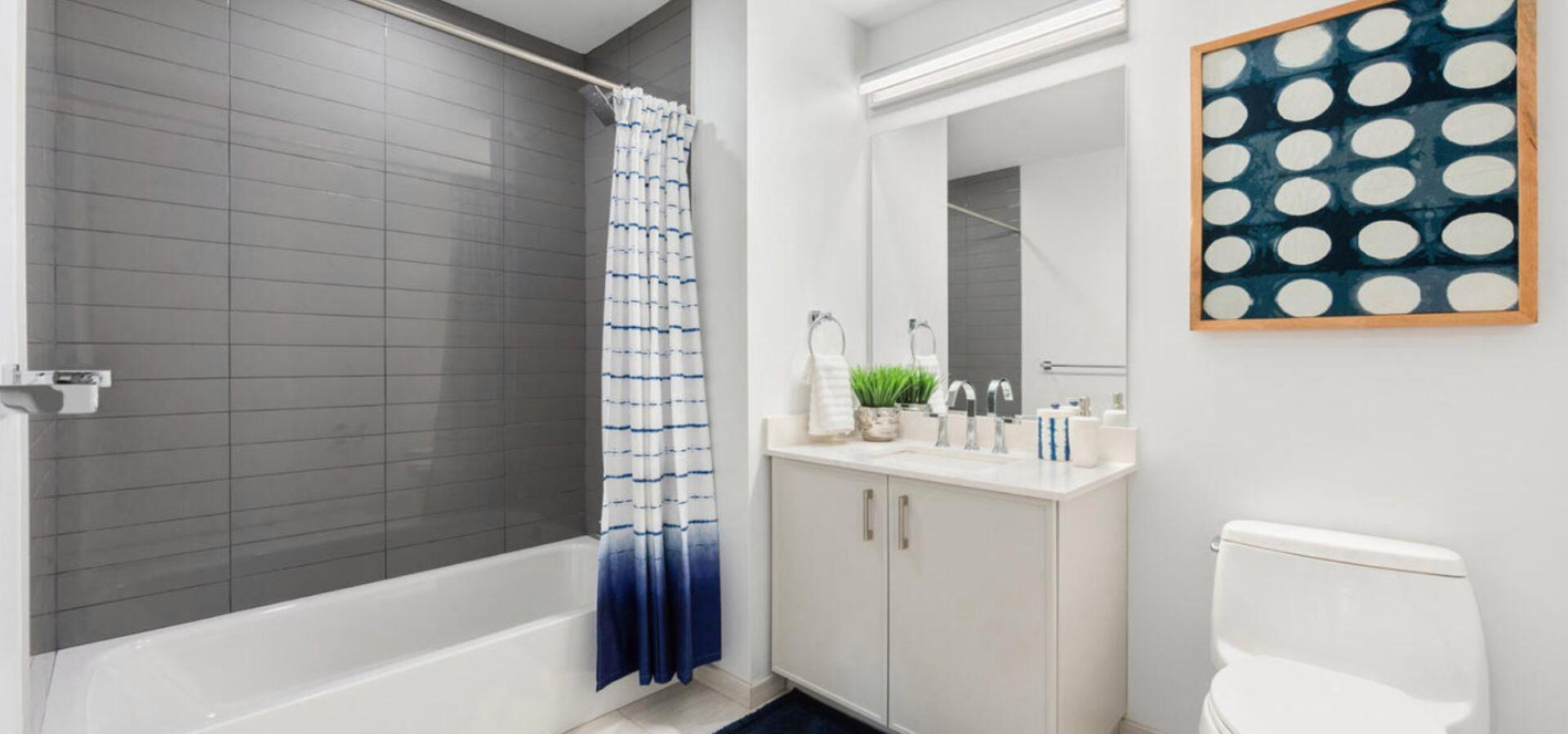 Bathroom at Atlantic Station West, a Compass Furnished Apartments residence