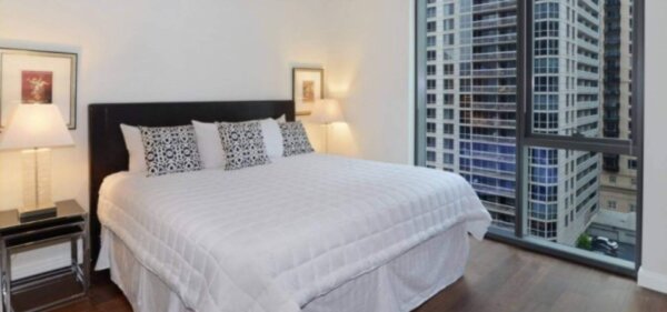 room at State & Chestnut, a Compass Furnished Apartments property