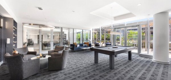 Game Lounge at Atlantic Station West, a Compass Furnished Apartments residence