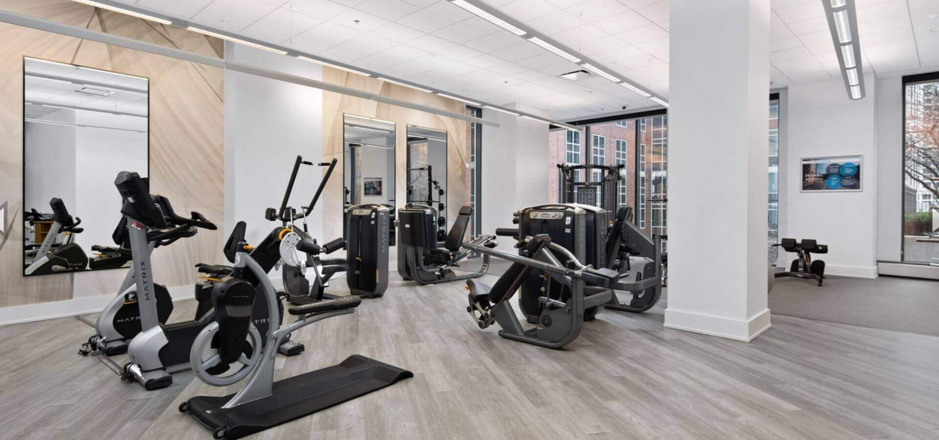 Gym at State & Chestnut, a Compass Furnished Apartments property