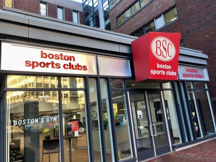 Outside view of Boston sports Clubs