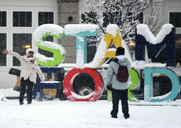Stamford City in Winter